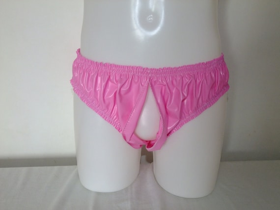 Plastic Panties Roleplay Knickers Vinyl Baggy Full Wide Crotch