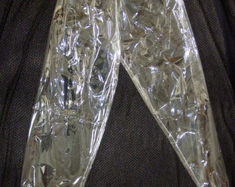 Transparent PVC Trousers - Glass Clear Jogging Bottoms in 3 Sizes for Roleplay
