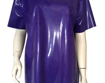 Latex Tee Shirt Top - 0.4mm Rubber Clothing - Choice of colours