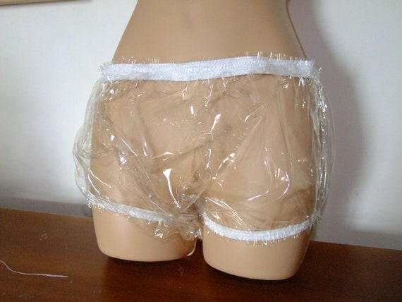 Glass Clear PVC Pants panties Knickers. Full Style Elasticated Waist  Crystal Clear Plastic Underwear See Thru Vinyl -  Canada