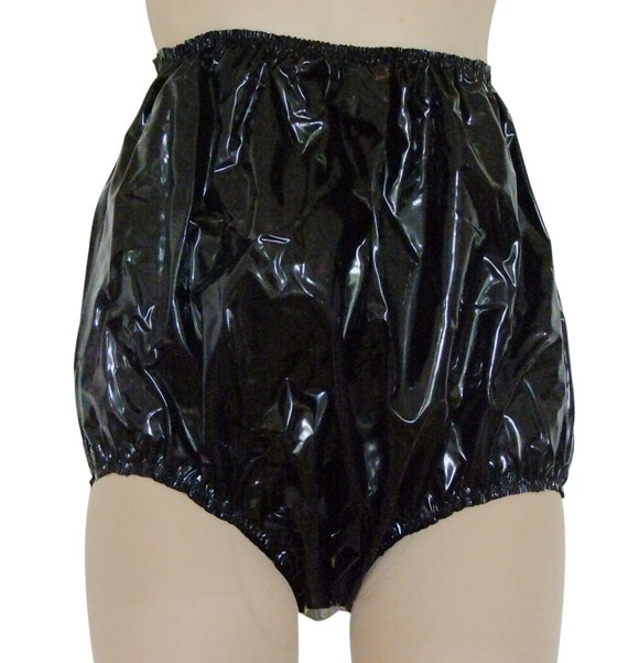 high waisted pvc pants