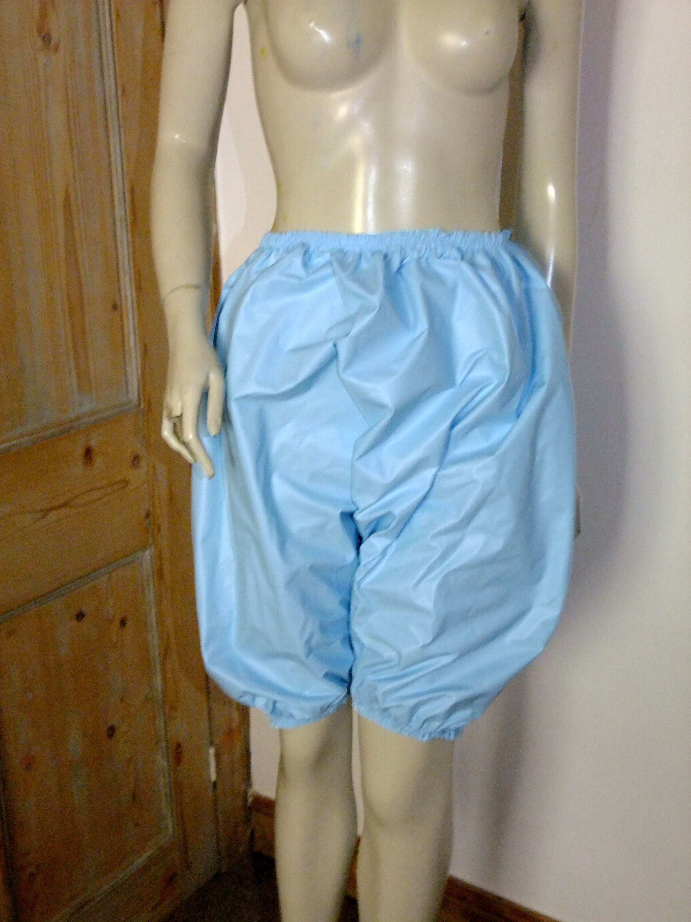 Rubber Underwear Long Latex Mix Bloomers Pants Panties Rubbery Shorts  Directoire