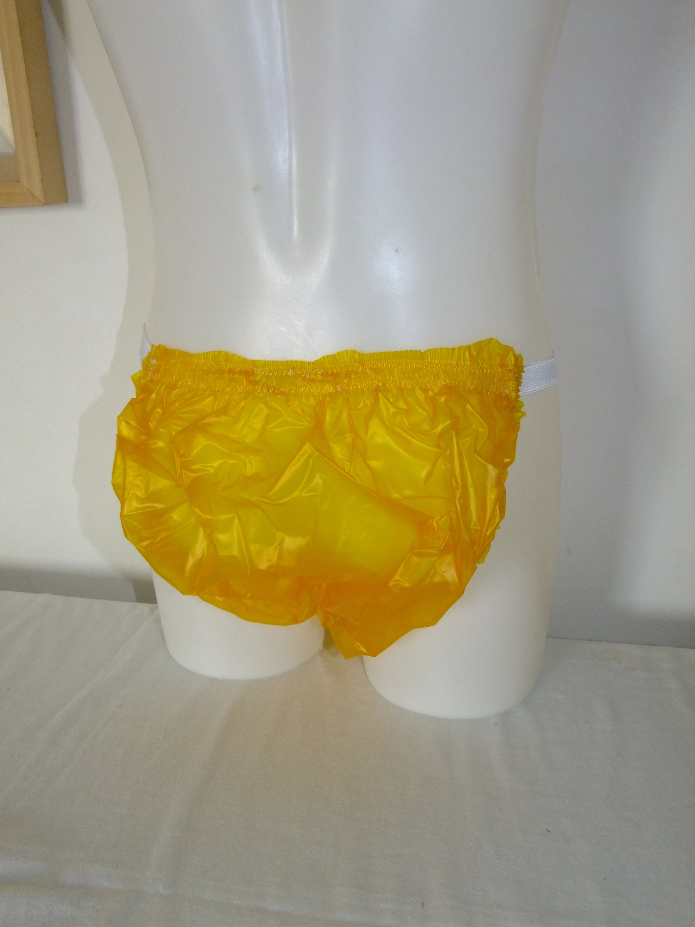 Plastic Panties Roleplay Knickers Vinyl Baggy Full Wide Crotch