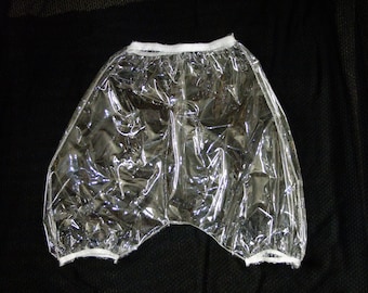PVC Bloomers Sissy Pants Knickers SHINY BLACK Baggy Panties Plastic PVC Bloomers Sissy Pants Knickers SHINY BLACK Baggy Panties Plastic