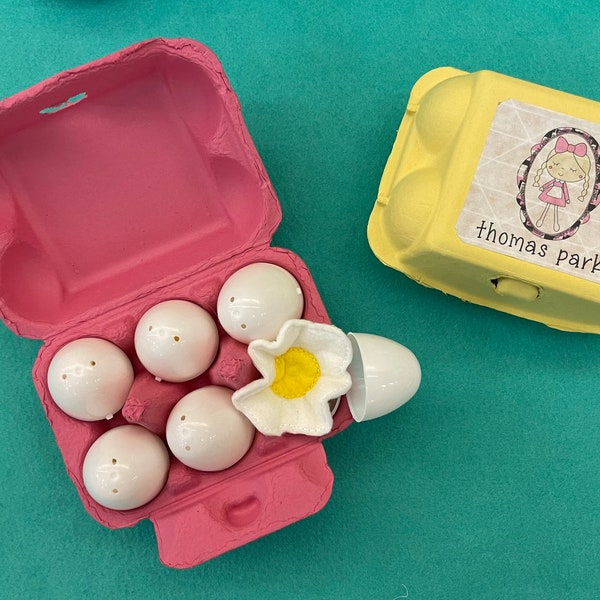 Pretend Play Egg Carton With Eggs, cracking Egg play