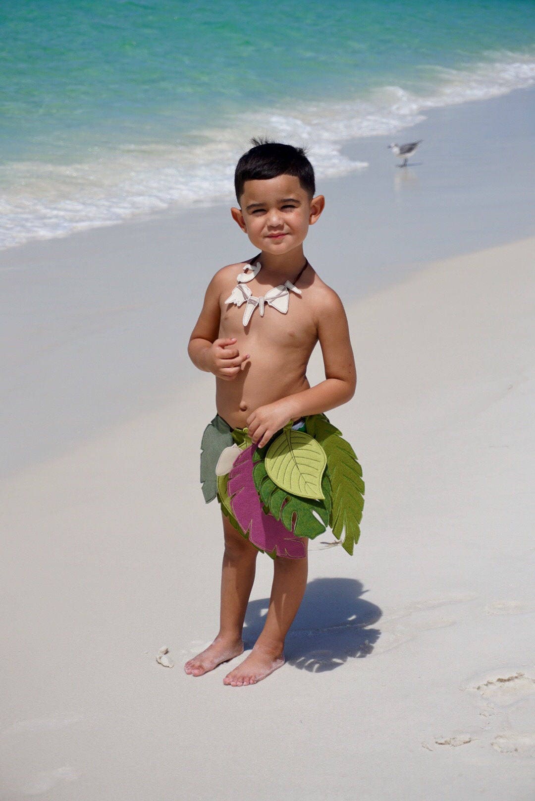 Costume Maui (Moana) Pour Enfant - En Soie De Lait Douce, élastique, Pour Fêtes Et Carnaval