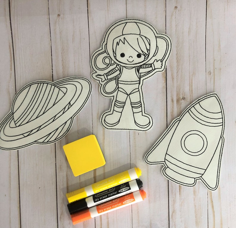 Download Reusable Coloring Page Coloring Doll Dry Erase Coloring | Etsy