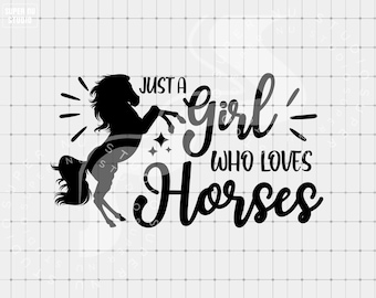 Horse Lover SVG, Horse svg, Equestrian svg, SVG, Animal Silhouette Cricut Cut File Horse Girl Sublimation Design, Rustic Farmhouse Shirt svg