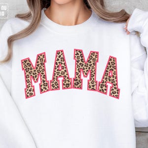 Mama Leopard PNG, fuente universitaria Mama png, estampado de leopardo png, clipart de moda, Mama png, diseño de sublimación Mama, fuente universitaria