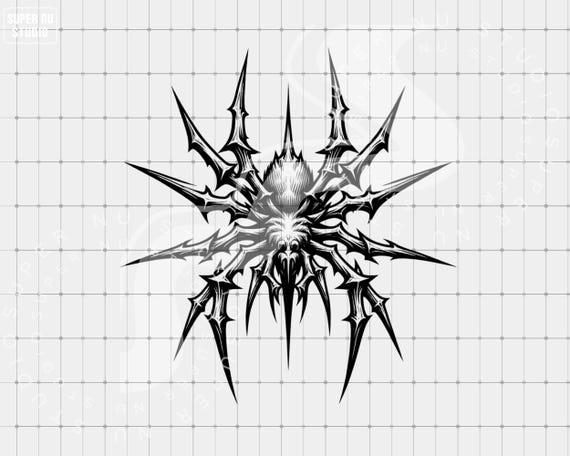 Y2K Spider PNG, Retro 90s Sublimation Design Trendy Clipart Tshirt