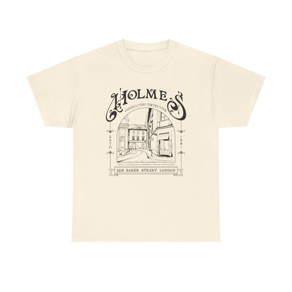 Sherlock Holmes Consulting Detective T Shirt, 221b Baker Street London Shirt, Gift for Sherlock Holmes Fans, Detective Novel Shirt