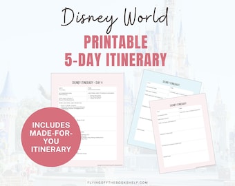 WDW Itinerary + Printable Planning Sheets
