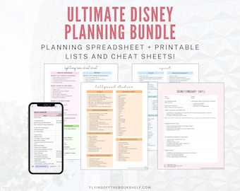 WDW Vacation Planner Bundle | Itinerary, Checklist & Spreadsheet (PDF)