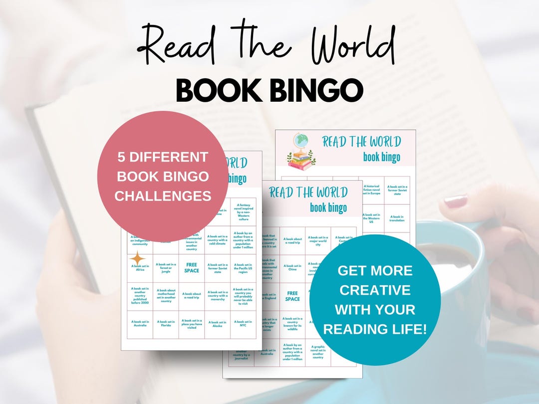 Read the World Book Bingo | Printable Reading Challenge (PDF) - Etsy