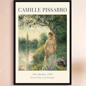 Camille Pissarro Poster Print, Modern Wall Art, Vintage French Home Decor, Gift Poster, Camille Pissarro Exhibition Poster