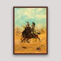 Historical Battle Painting Napoleonic War Art Cavalry Painting Battle Scene Artwork product logo