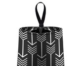 Car Trash Bag // Auto Trash Bag // Car Accessories // Car Litter Bag // Car Garbage Bag - Arrows (black) // Car Organizer