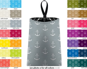 Auto Trash - Anclajes - ELIGE TU COLOR - Car Trash Bag Car Accessory Automobile Caddy Trash Bin Garbage Floral Custom