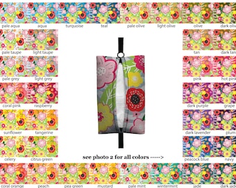 Auto Sneeze - Floral Burst - PICK YOUR COLOR - Visor Tissue Case/Cozy - Car Accessory Automobile damask floral flower