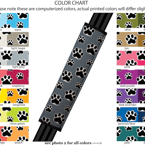 Seat Belt Cover // AUTO PAD // Car Accessories // seat belt pad - Paw Print - Veterinary Gift Vet Animal Lover Dog Cat Pet