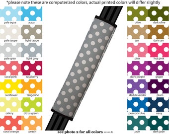 Seat Belt Cover // AUTO PAD // Car Accessories // seat belt pad - Mini Polka Dots- Pick Your Own Color - Custom seatbelt polkadot pattern