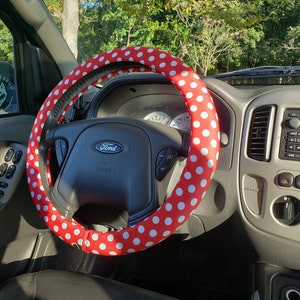 Lightly Padded Non Slip Steering Wheel Cover Checkers Car Accessory Accessories Soft Non Slip Auto Pick Your Color Custom Color Combo image 8