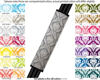 Seat Belt Cover // AUTO PAD // Car Accessories // seat belt pad - Damask - Pick Your Own Color - Custom Customized seatbelt floral pattern
