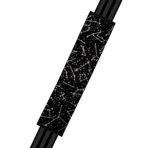 Seat Belt Cover // AUTO PAD // Car Accessories // seat belt pad - Stars and Constellation - black white galaxy space celestial seatbelt