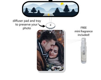 Custom Photo Car Air Freshener Car Accessories Essential Oil Scented Diffuser Pad Felt Freshner Gift Double-Sided Mini Spray Fragrance