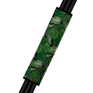 Copri cintura di sicurezza // AUTO PAD // Accessori auto // cuscinetto cintura di sicurezza - Monstera Foglie - foglia verde giungla pianta d'appartamento botanica tropicale