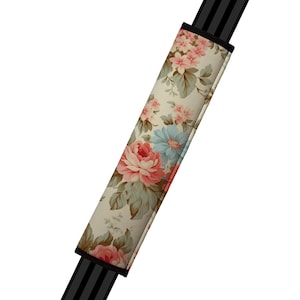 Seat Belt Cover // AUTO PAD // Car Accessories // seat belt pad - Antique Roses - Padded Cover for the Seat Belt