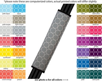 Seat Belt Cover // AUTO PAD // Car Accessories // seat belt pad - Rings - Pick Your Own Color - Custom seatbelt circle geometric pattern