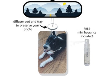 Custom Car Air Freshener Photo Car Accessories Essential Oil Scented Diffuser Pad Felt Freshner Personalized Gift Double-Sided Mini Spray