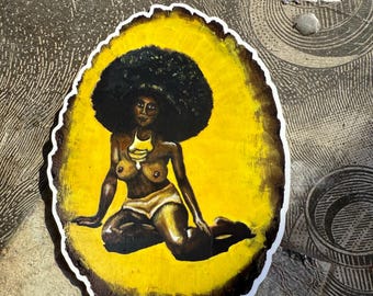 Sticker - ‘Yellow Shine’ - Vinyl Glossy Sticker - 3”x4”