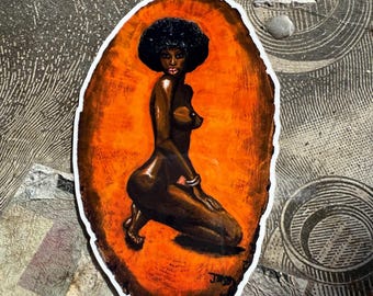 Sticker - ‘Orange Shine’ - Vinyl Glossy Sticker - 2.5”x4”