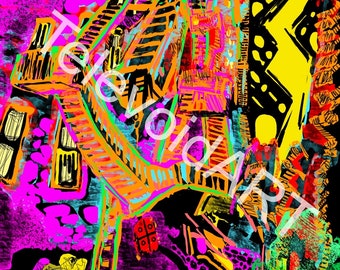 On The Up - Fine Art Giclee Print, 8 x 10 inch, Unframed