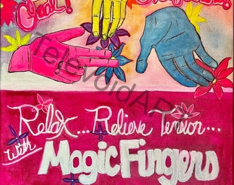 Magic Fingers - Fine Art Print, Unframed, 11x14 inches Giclee Print