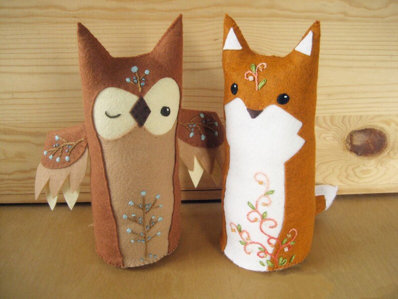 Plush Sewing Pattern for Olaf Owl, PDF Download, Felt Animals, DIY Baby Gift, Woodland Nursery Decor, Forest Animals image 5