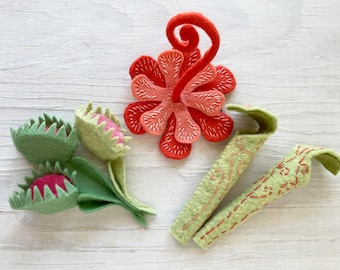 Felt Carnivorous Plant Sewing Pattern, Garden Bouquet (PDF Download)