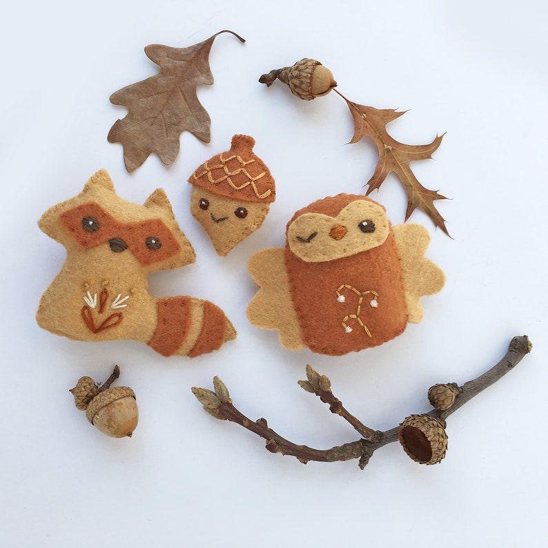 Sew Your Own Woodland Creatures with this Mini Felt Animals | Etsy