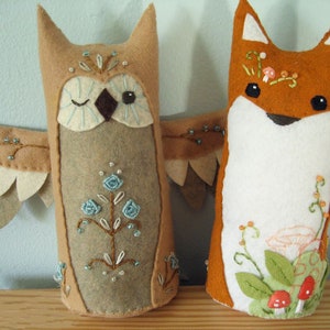 Sewing Pattern for Fiona Fox, Plush Pattern PDF Download, Felt Animals, Woodland Nursery Decor image 6