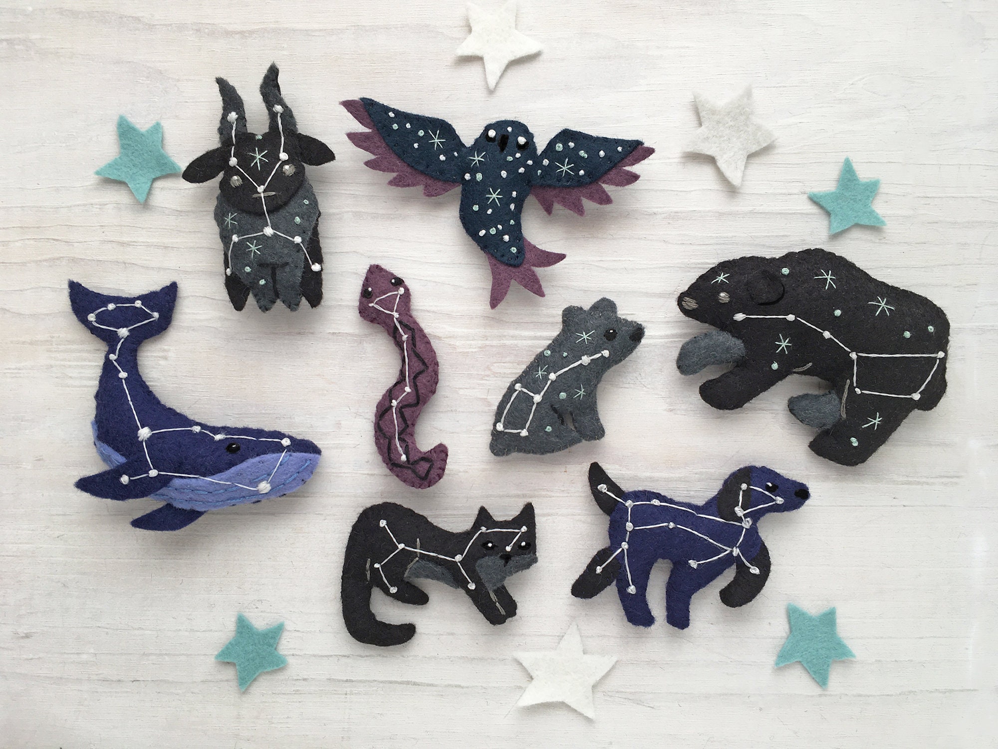 All 8 Constellation Animals Sewing Pattern PDF Download - Etsy