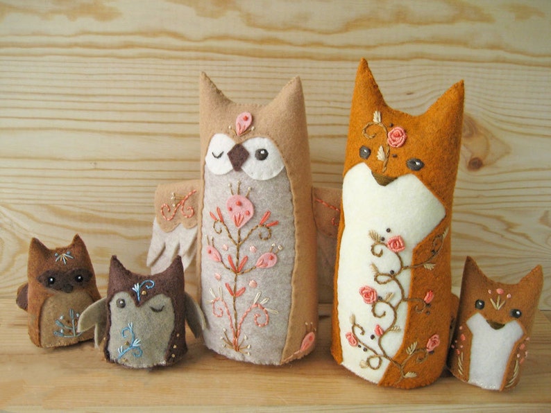 Plush Sewing Pattern for Olaf Owl, PDF Download, Felt Animals, DIY Baby Gift, Woodland Nursery Decor, Forest Animals image 7