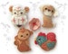 Chinese Zodiac felt animals Plush Sewing Pattern SET 1, PDF, SVG download for Felt Ornaments, Finger Puppets, Baby Mobile 