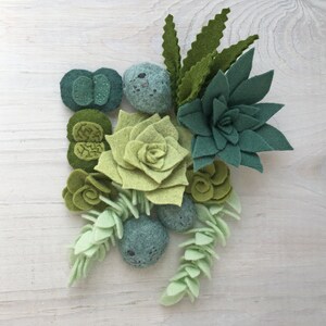 Felt Succulents Cactus Sewing Pattern PDF Download, Felt Plants ...