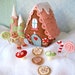 Candy Land Lane Plush Sewing Pattern PDF Download, Gingerbread House SVG, Fairy House, Felt Christmas Food Ornaments, Holiday Decor, 