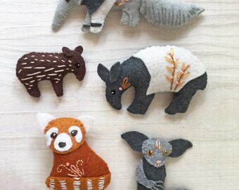 Felt Animals Unusual Creatures PDF Download, SVG File, Plush