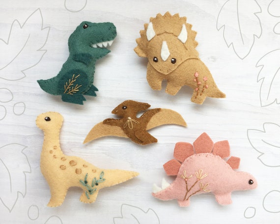 Dinosaur Felt Animals PDF Pattern Download SVG File Plush - Etsy Dinosaur Felt Animals PDF Pattern Download SVG File Plush - Etsy