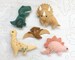Dinosaur Felt Animals PDF pattern download, SVG file, Plush Sewing Pattern for Ornaments, Baby Mobile, Finger Puppets 
