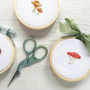 Tiny Mushrooms Hand Embroidery Pattern PDF Download, Embroidery Hoop Art image 4